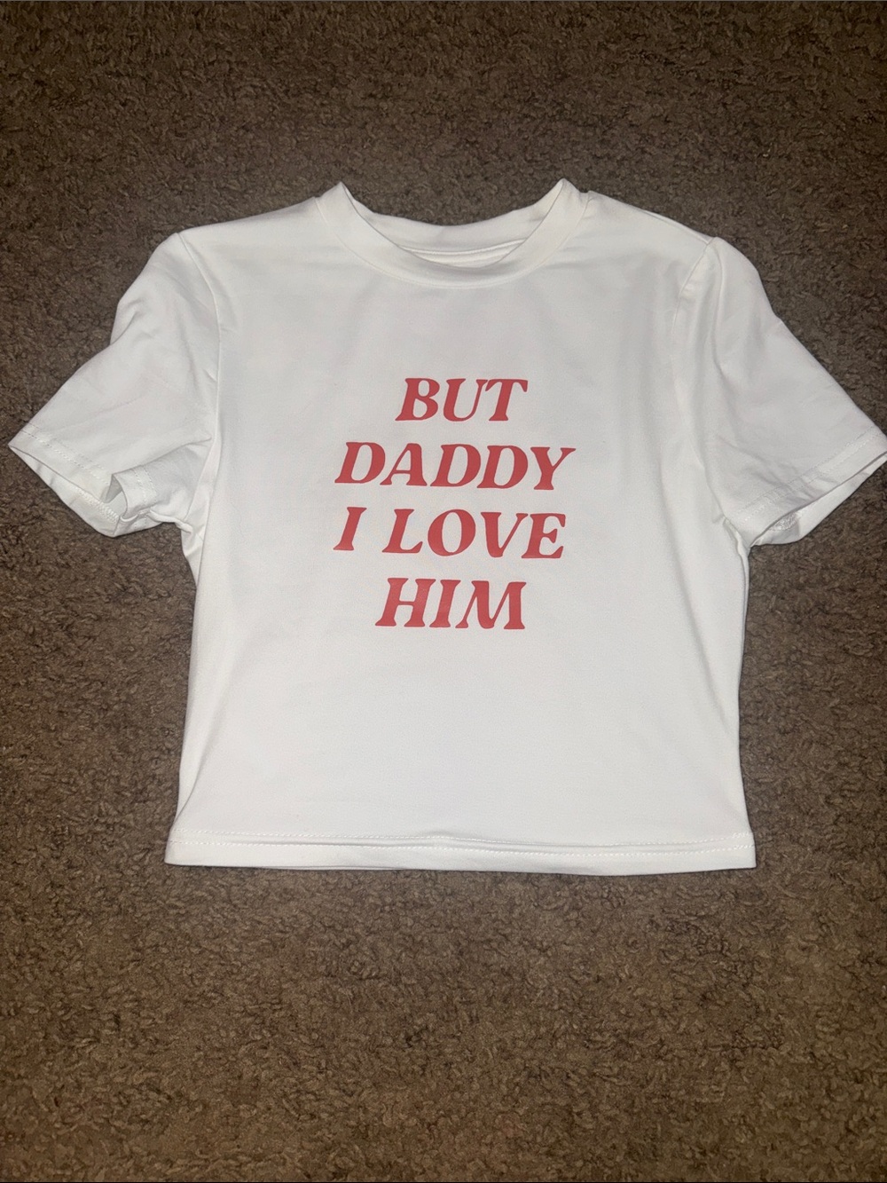 Taylor Swift White Graphic Tee - "But Daddy I Love Him"